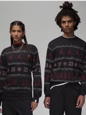 Jordan Crewneck Sweater Holiday XL New